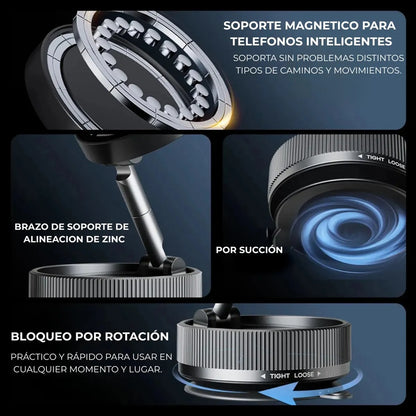 soporte para celular con adhesion magnetico